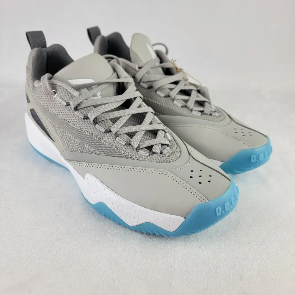 Adidas Dame Certified 2 Mens Basketball Shoes Grey Blue IE7793 Size 11 NEW